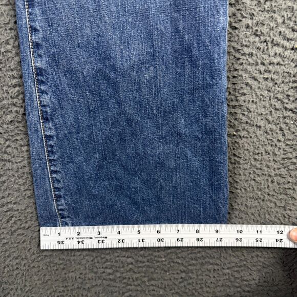 Vtg Abercrombie & Fitch Jeans Womens 29x34 Blue Flare Medium Wash Denim Y2K - Picture 12 of 13